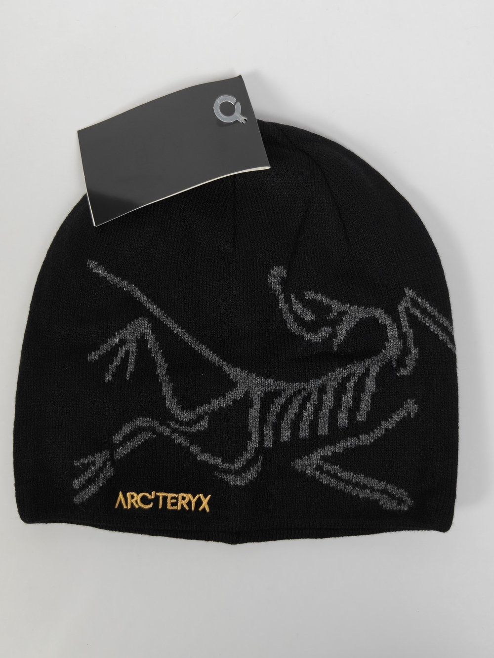 Arc'teryx Black And Grey Bird Head Toque Skullcap